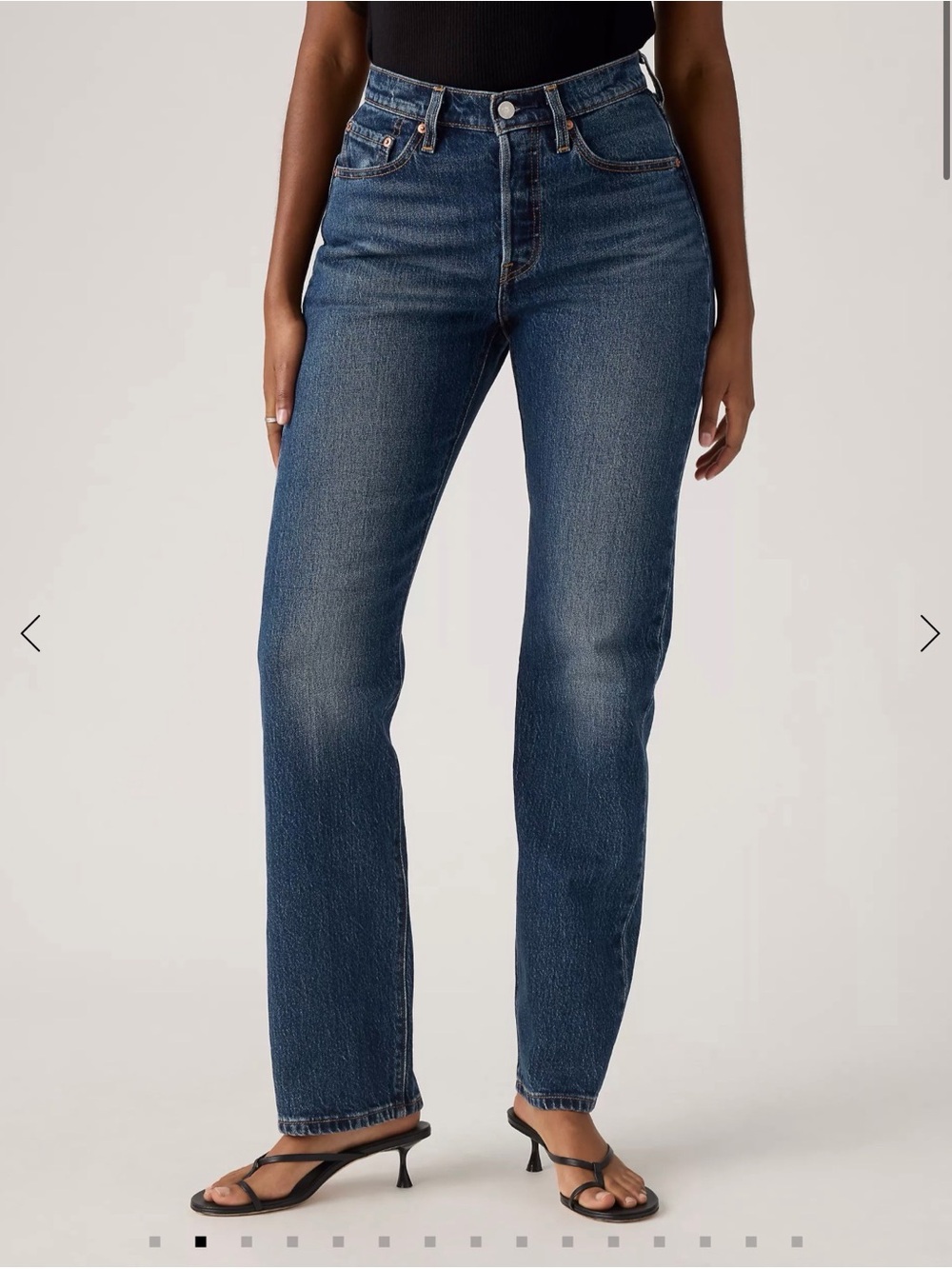 Levi’s 501 Curve Button Fly Dark Wash Jeans
